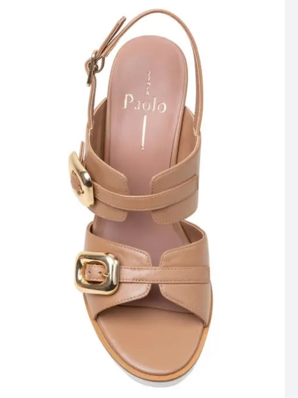 Linea Paolo Elvie Slingback Wedge Sandal, Tan, Size 11, NWT no box - Picture 2 of 10
